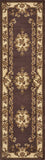 2' x 8' Plum or Ivory Medallion Runner Rug