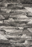 3' x 5' Grey Abstract Design Area Rug