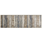 2' x 7' Ivory or Blue Landscape Viscose Runner Rug