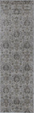 2' x 7' Silver Ancient Viscose Runner Rug