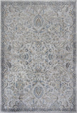 3'x5' Silver Blue Machine Woven Paisley Indoor Area Rug