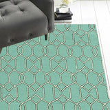 3' x 5' Spa Trellis and Diamond UV Treated Area Rug