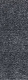 8' Black Heather Plain Runner Rug