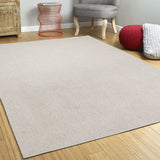 8' Ivory Indoor Shag Runner Rug