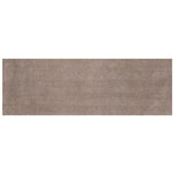 8' Beige Plain Runner Rug