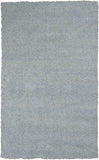 3' x 5' Blue Heather Plain Area Rug