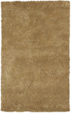 3' x 5' Gold Plain Area Rug