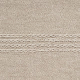 3'x5' Beige Chain Stitch Hand Woven Wool Indoor Area Rug