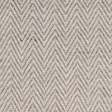 3' x 5' Oatmeal Braided Herringbone Area Rug with Fringe