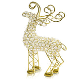 2.5' x 8' x 14' Gold Crystal Reindeer
