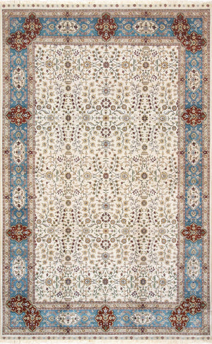 Pasargad Hereke Collection Hand-Knotted Pure Silk Area Rug 035734-PASARGAD