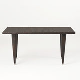 Dominica Multi Brown PE Rectangle Table Noble House