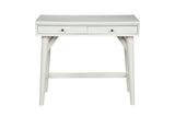 Alpine Furniture Flynn Mini Desk, White 966-W-65 White Mahogany Solids & Okoume Veneer 36 x 20 x 31