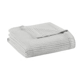 Beautyrest Cotton Waffle Weave Casual Cotton Blanket Grey King BR51N-3836
