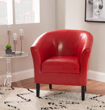 Simon Red Club Chair