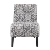 Coco Accent Chair - Gray Damask