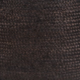 Zuo Modern Lillian Jute, Polystyrene Modern Commercial Grade Ottoman Black Jute, Polystyrene