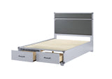 Orchest Transitional/Industrial Bed with Storage Frame: Gray 36135F-ACME