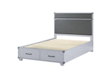 Orchest Transitional/Industrial Bed with Storage Frame: Gray 36135F-ACME
