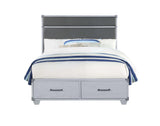 Orchest Transitional/Industrial Bed with Storage Frame: Gray 36135F-ACME