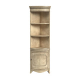 Butler Specialty Dowling 1 Door Corner Cabinet XRT Antique Beige Poplar solids, MDF, cherry Veneer 3621424-BUTLER