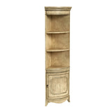 Butler Specialty Dowling 1 Door Corner Cabinet XRT Antique Beige Poplar solids, MDF, cherry Veneer 3621424-BUTLER