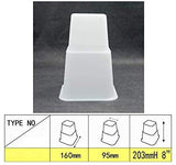 3" 5" or 8" White Adjustable Bed Risers or Furniture Legs