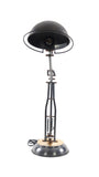 8" x 14" x 33" Brass TableSpring Lamp On Round Base