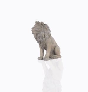 9" x 19" x 20" Lion Statue