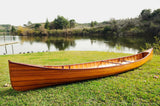 HomeRoots 31.5" X 187.5" X 24" Wooden Canoe With Ribs 364279-HOMEROOTS 364279