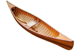 HomeRoots 26.25" X 118.5" X 16" Wooden Canoe With Ribs Curved Bow 364280-HOMEROOTS 364280