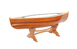 Authentic Real Wood Canoe Coffe Table