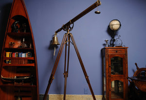 HomeRoots 2.6" X 40" X 58" Telescope With Stand 364313-HOMEROOTS 364313