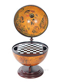 13" x 15" x 19" Red Globe with Chess Holder