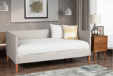 Alpine Furniture Britney Day Bed, Light Grey Linen 1096T Light Grey Linen Poplar & Pine Solids 80.5 x 42.5 x 32.5