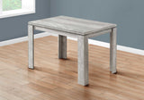 48" X 32" X 30.5 " Grey Reclaimed Wood-Look Dining Table