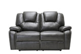 146" X 76" X 80" Gray Power Reclining Sofa Love