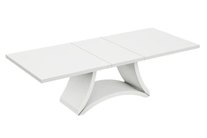 Modern White High Gloss Finish Dining Table