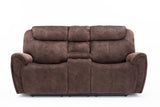 66" X 40" X 40" Brown Console Loveseat