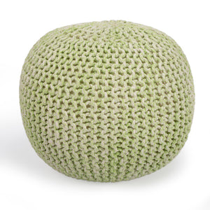 Butler Specialty Pincushion Green Woven Pouffe 3689292