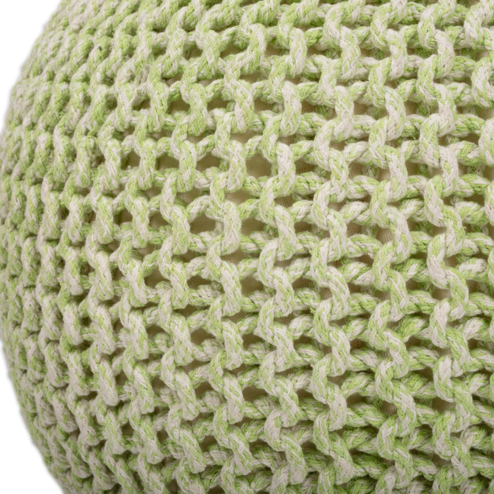 Butler Specialty Pincushion Green Woven Pouffe 3689292