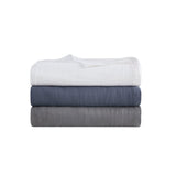 Clean Spaces Gauze Casual 100% Cotton Solid Gauze Blanket White King:108" x 90" LCN51N-0031
