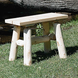 23' X 11' X 18' Natural Wood End Bench Pair