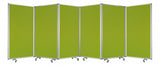 212 x 1 x 71 Green Metal 6 Panel Screen