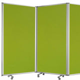 212 x 1 x 71 Green Metal 6 Panel Screen