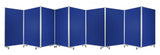 318" x 1" x 71" Blue, Metal, 9 Panel, Screen