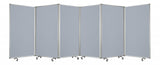 212 x 1 x 71 Metal Grey 6 Panel Screen