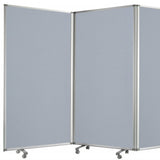 212 x 1 x 71 Metal Grey 6 Panel Screen