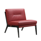 30" X 33" X 31" Red Leather Accent Chair