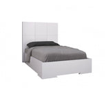 44 X 80 X 48 Gloss White Stainless Steel Twin Bed